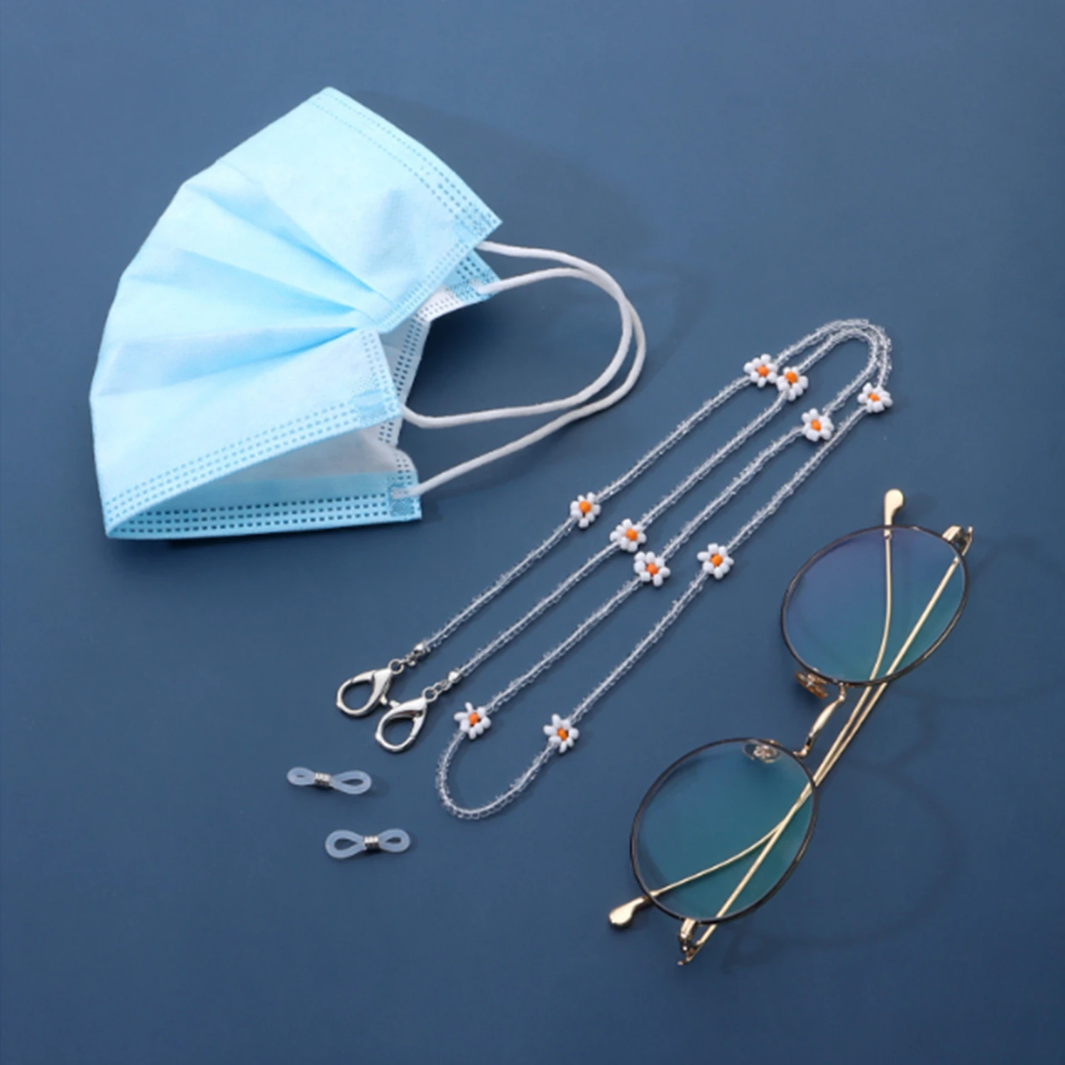 

Flower Bead Glasses Chain Fashion All-match Daisy Holder Popular Frame Accessories Eyeglasses Reading Glasses Chain for Women