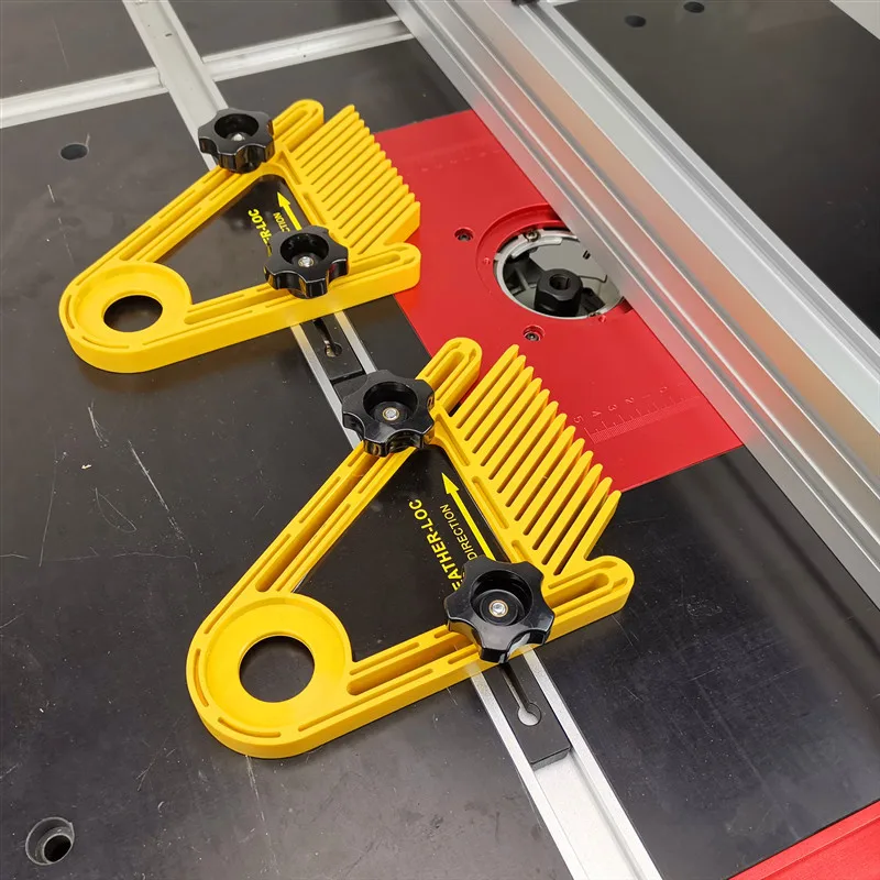 

Feather Loc Board Set Multi-purpose Woodworking Engraving Machine Double Featherboards Miter Gauge Slot Woodwork DIY Tools