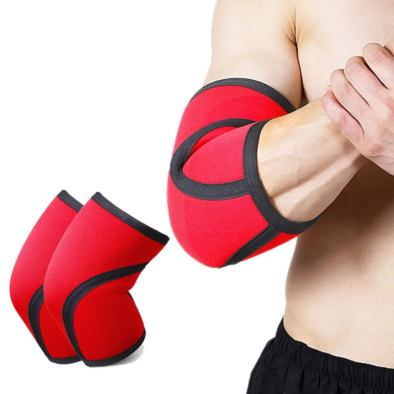 

7mm Neoprene Weightlifting Elbow Support Brace Thicken Crossfit Home Gym Sport Fitness Muscle Training Elbow Protector Sleeve