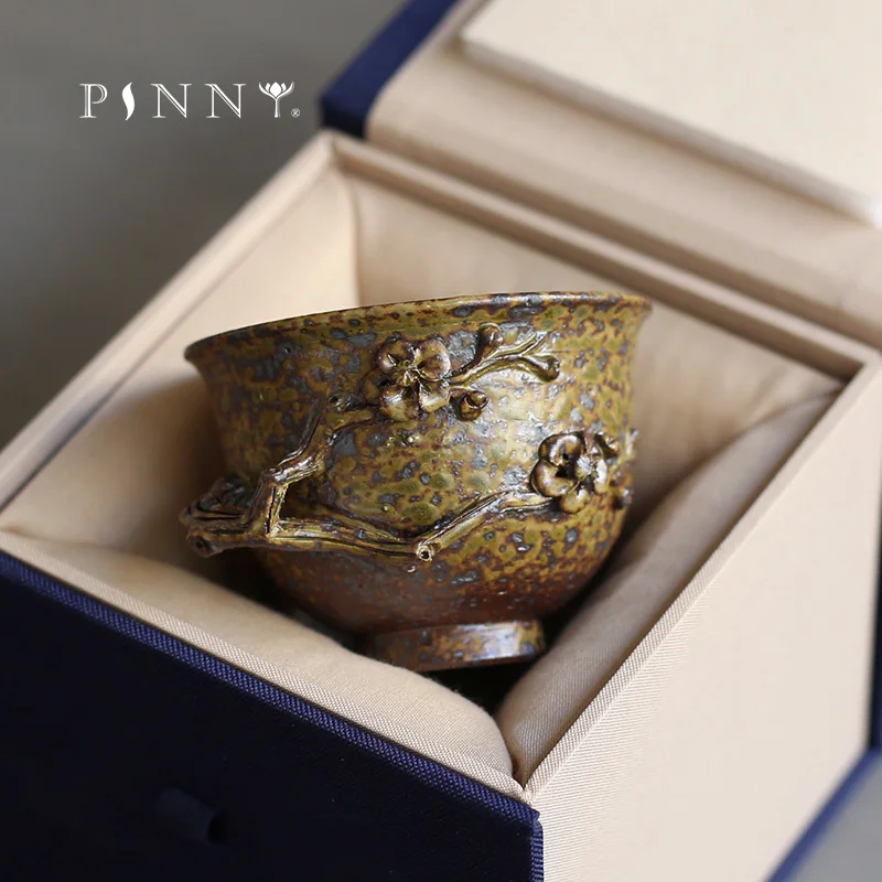 PINNY 75 мл чайная чашка ручной работы в стиле ретро с баской керамическая