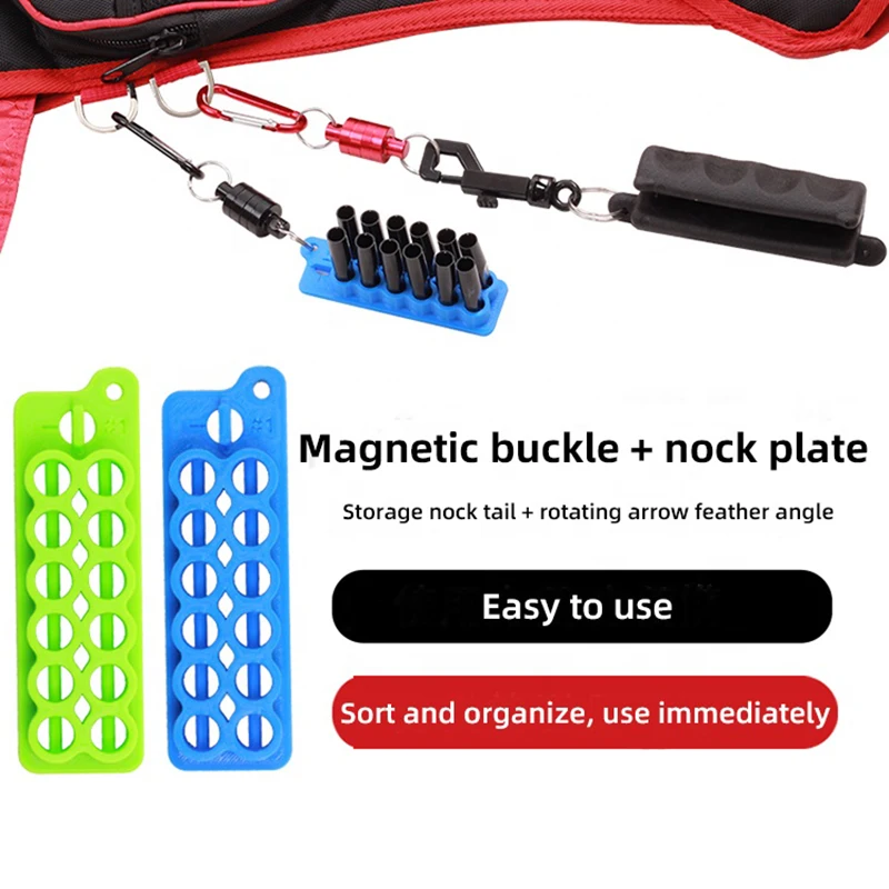 

High Quality ABS Plastic Sort Organize Green Magnetic Buckle and Nockboard Set for Sale