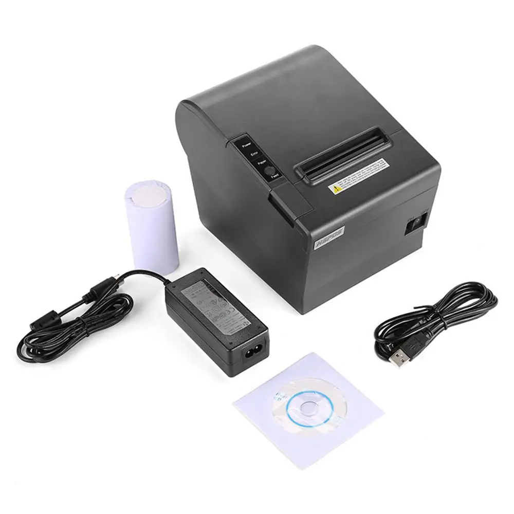 

Free shipping New High Printing Speed 180mm/s POS USB 80mm Thermal Receipt Printer with Auto Cutter for Restaurant