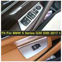lapetus door handle holder window lift button switch cover trim matte for bmw 5 series g30 530i 2017 2021 abs interior parts