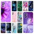 Чехол для OPPO Reno 6 4G, Обложка для телефона Reno 6, Модный чехол с цветочным рисунком, чехол для OPPO Reno6 CPH2235 CPH2251, мягкий бампер