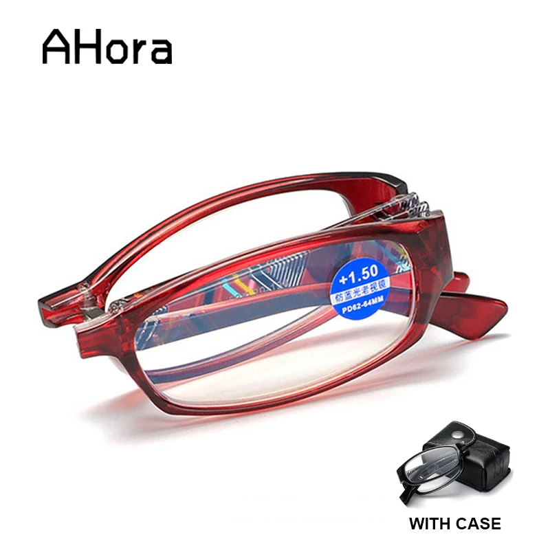 

Ahora Retro Striped Folding Reading Glasses Men Women Blue Light Blocking Computer Eyeglasses With Degree +1.0 1.5 2.0 2.5 3.0 4