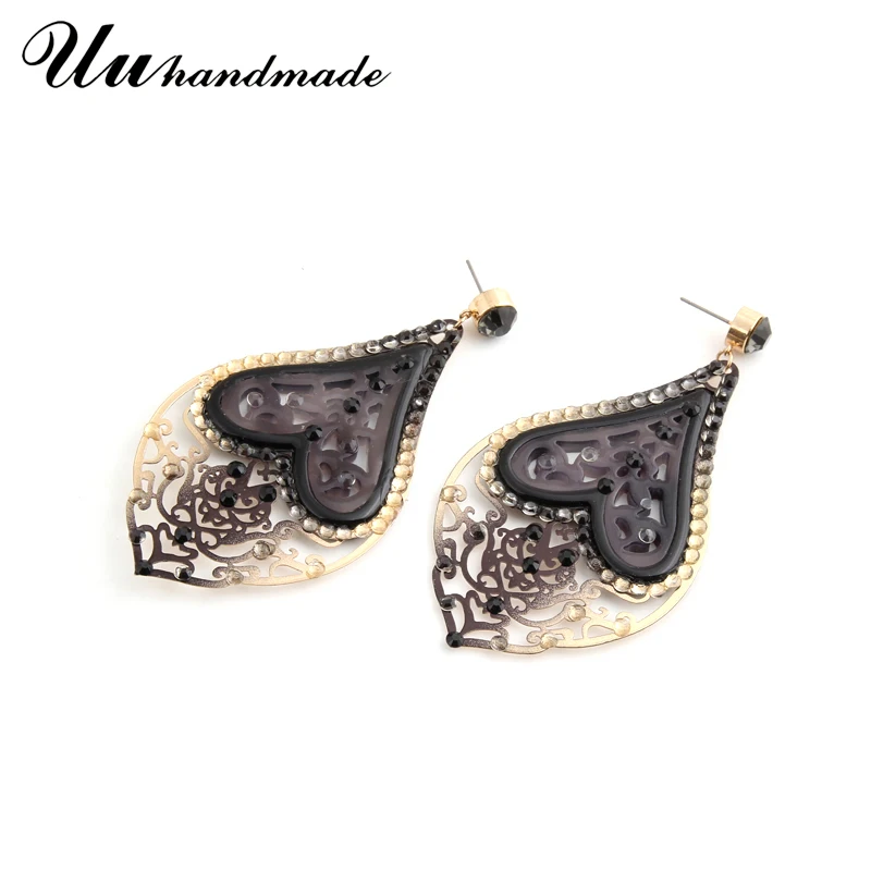 Винтажные серьги Brinco Orecchini Brincos Большая распродажа изысканные акриловые в форме