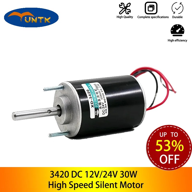 

12V 3500rpm 24V 7000rpm DC Micro High Power Marshmallow Small Forward and Reverse High Regulating Speed Motor