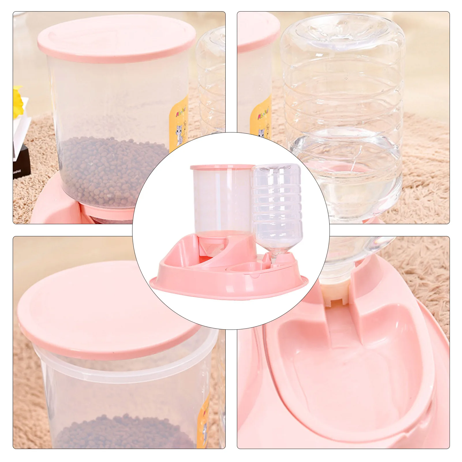 

Pet Supplies Super Large Capacity Automatic Feeder Automatic Drinker Cat Bowl Dog Bowl Not Stuck Food Pet Bowl