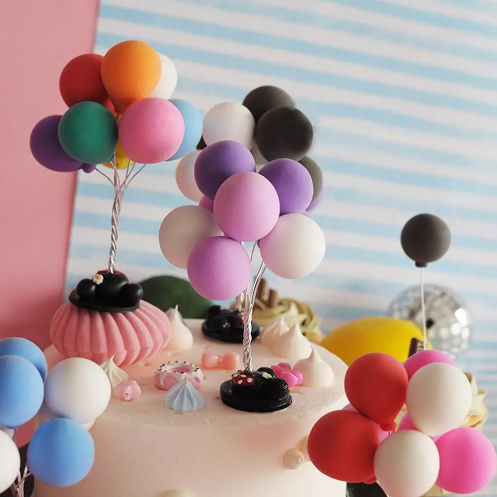 Глины мини шар фигурка миниатюрные фигурки на день рождения вечерние десерт торт