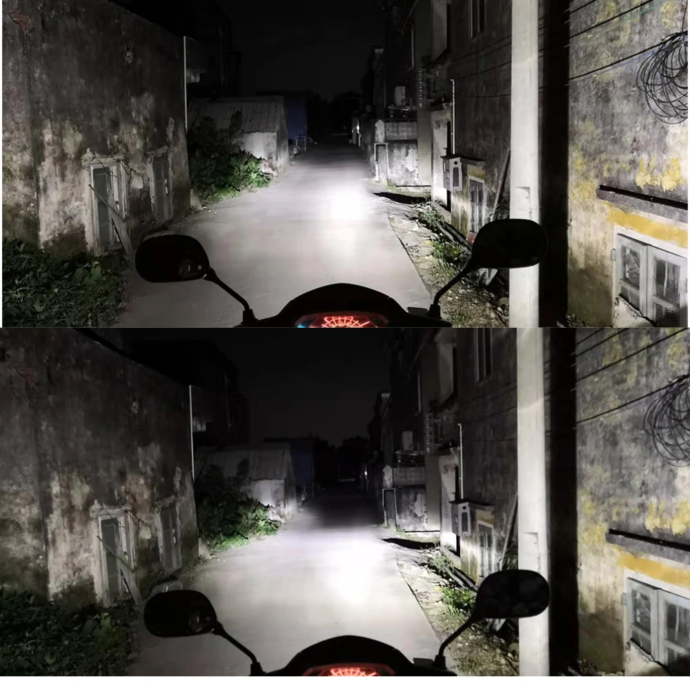 1 шт. Антибликовая Светодиодная лампа для мотоциклетных фар 12 В 6500 К| |