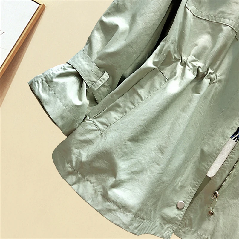 

2020 New Trench Coat Women Spring Autumn Korean Long Coats Female Casual Thin Outwear Fashion Windbreaker Women Overcoat G182