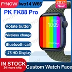 Смарт-часы Finow IWO14 W66 мужские, 2021 серия, 6 пользовательских часов, Беспроводная зарядка, часы с BT, Смарт-часы PK IWO15 W56 FK88 Pro
