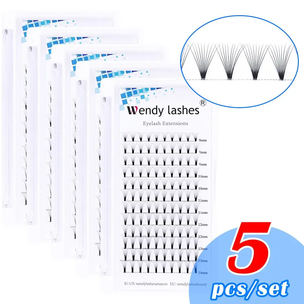 WENDYLASHES готовые объемные широкие вентиляторы 3d/5d/6d/10d короткие/длинные Стволовые