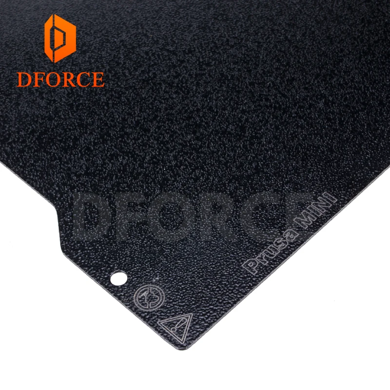 

DFORCE 192X186(186X186MM)Prusa MINI Double sided Textured PEI Spring Steel Sheet Powder Coated PEI Build Plate 3D printer