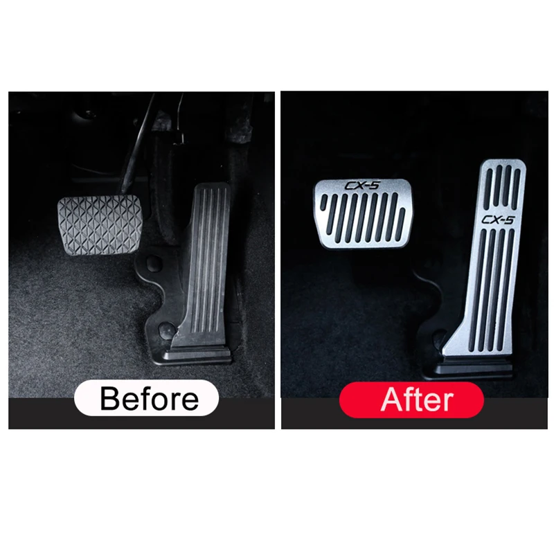 Для Mazda CX-5 CX5 CX 5 KE KF 2012-2017 2018 2019 2020 2021 2022 2023 2024 автомобильные накладки на педали