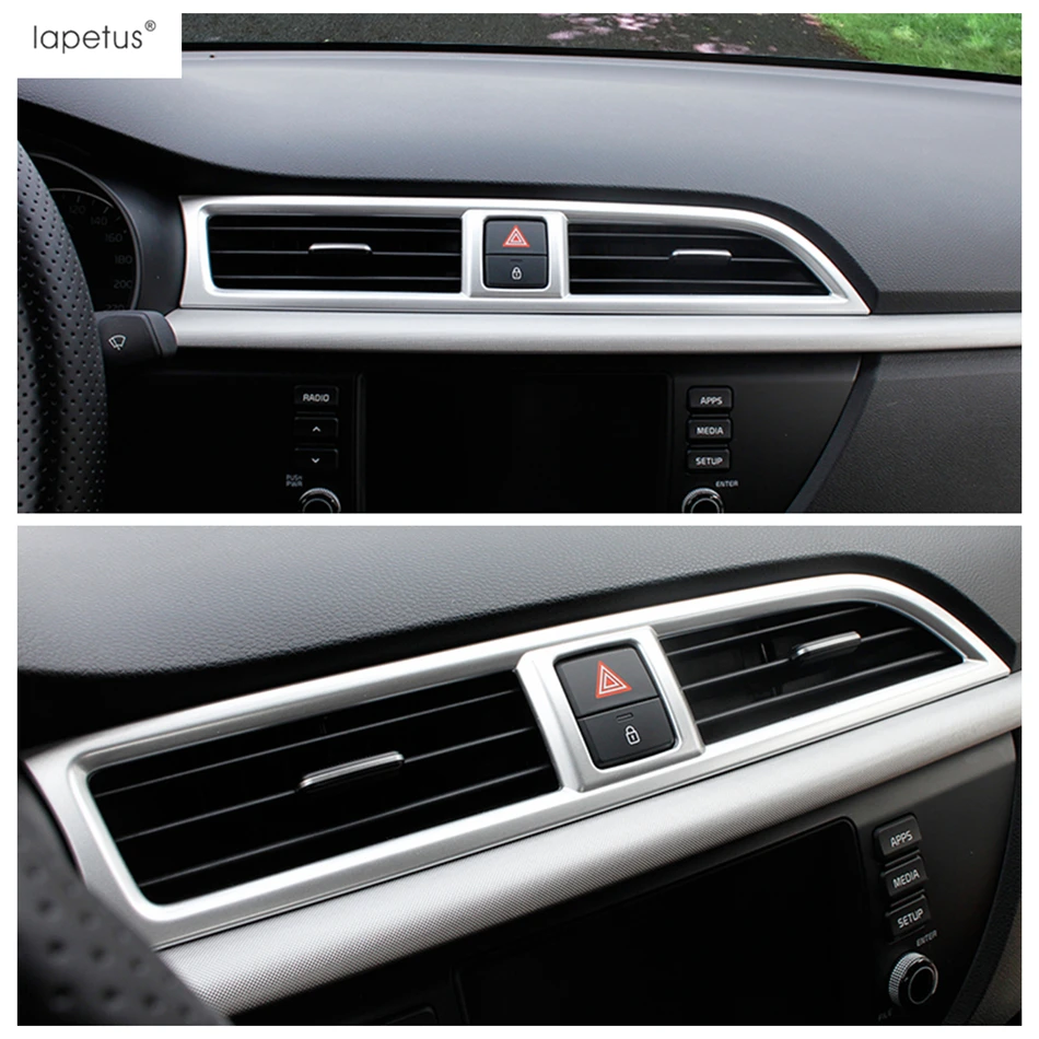 

Lapetus Window Lift Button Panel / Transmission Shift Gear Panel Frame Decoration Cover Trim For Kia Rio 4 X-line 2017-2020 ABS