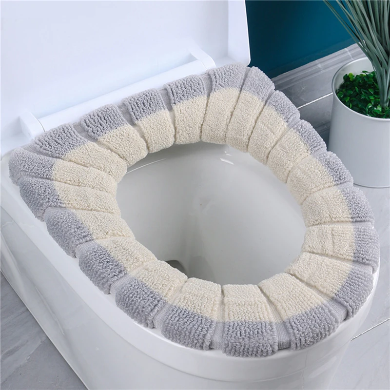 Сиденье для унитаза коврик толстый плюшевый цветной блок высокая эластичность