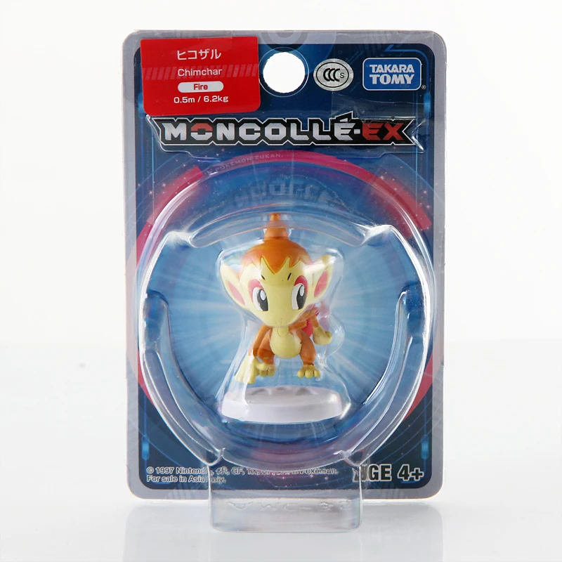 Takara Tomy Pokemon Moncolle-EX Sun Moon 4 см мини-игрушка Коллекция фигурка chichimchar Новинка 975830