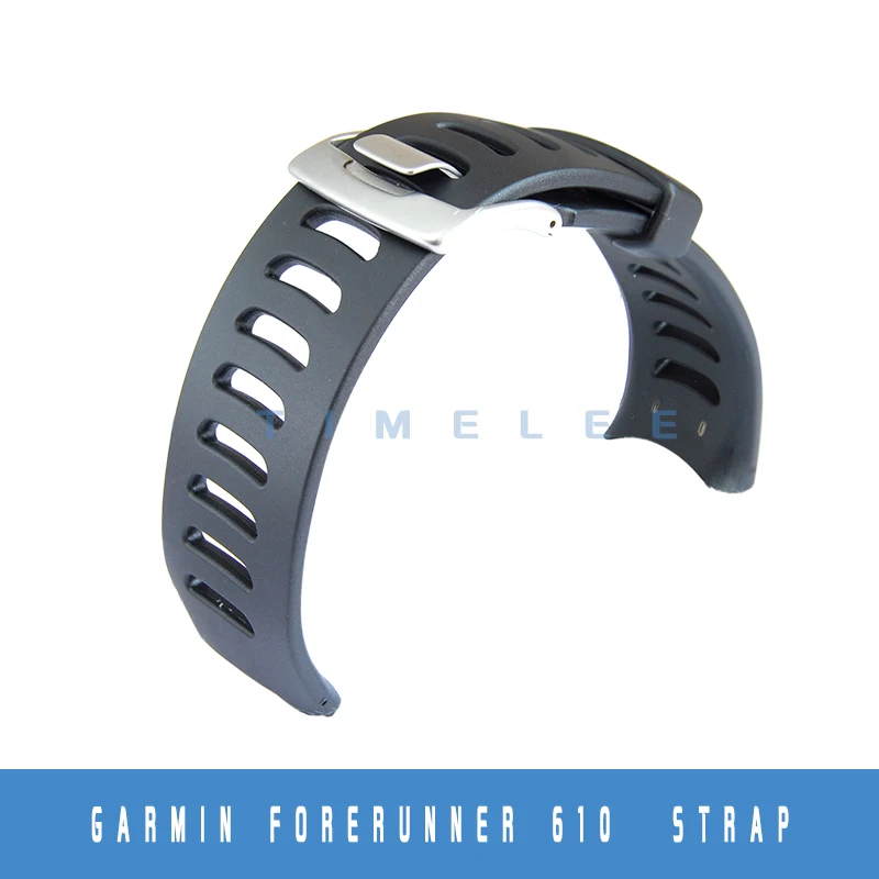 

Garmin forerunner 610 smart watch strap Rubber watchband black high quality TPU bracelet