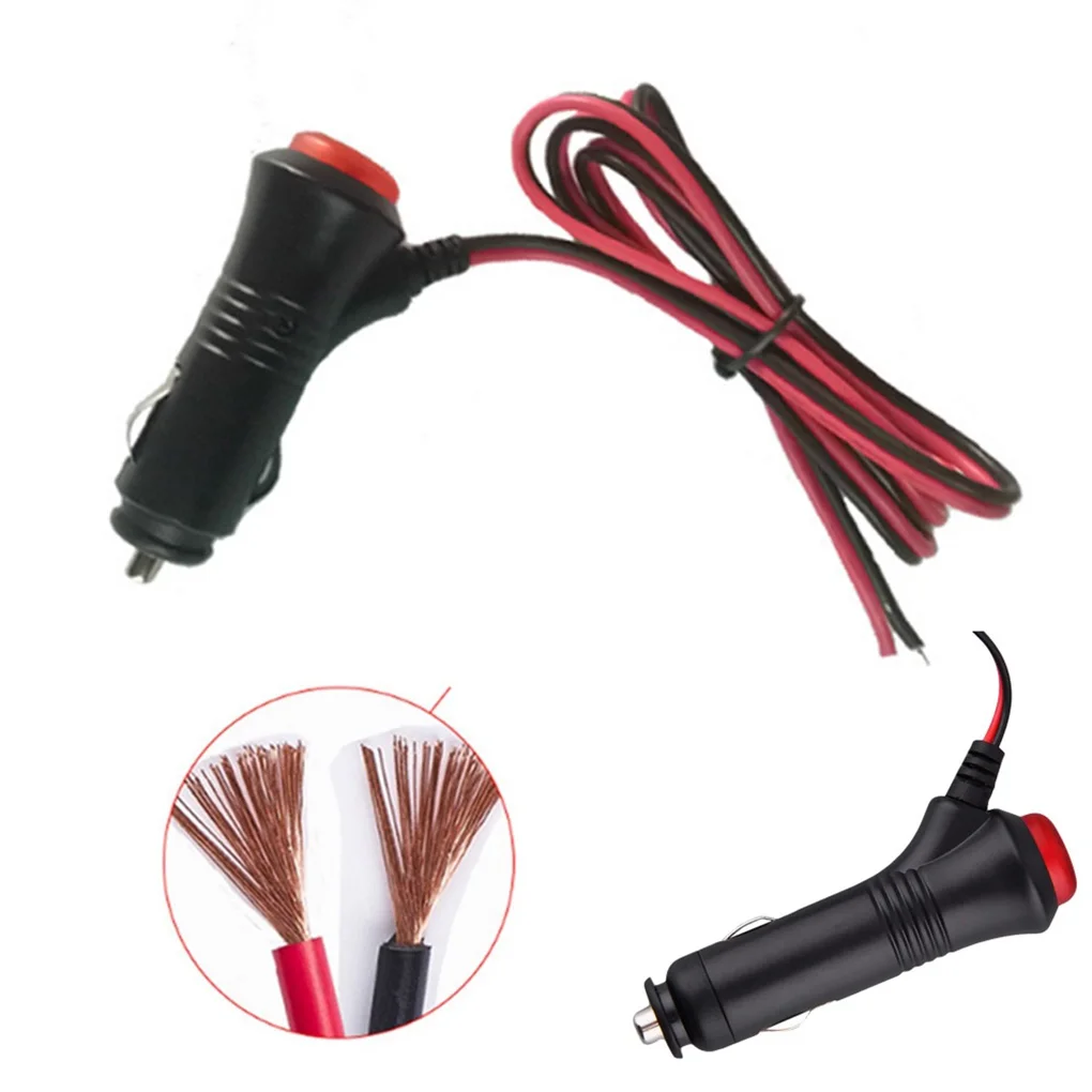 

Car Navigation Device Power Supply Plug Cigarette Lighter Socket Connector Adapter 12/24V 3A Fuse Switch Control