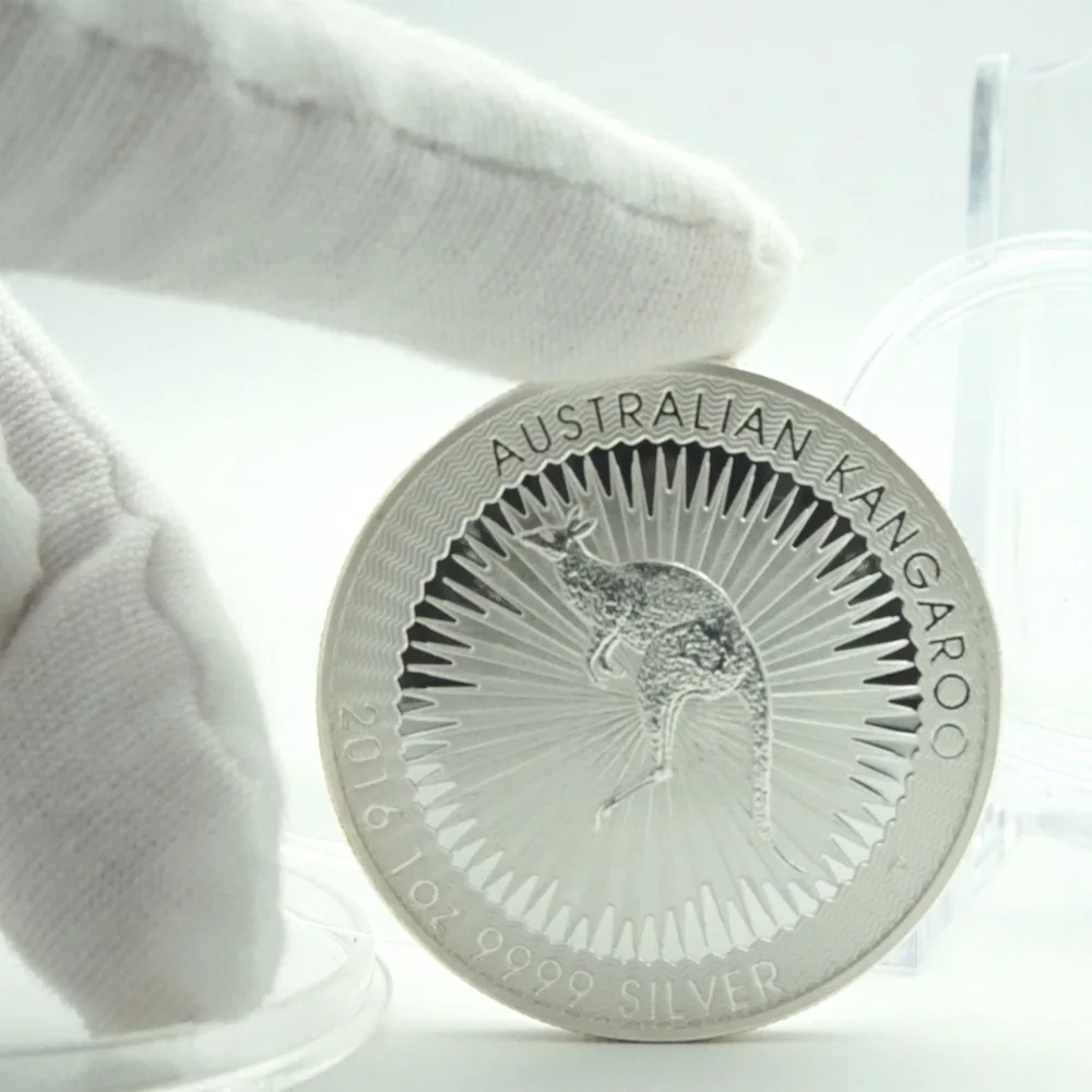 Серебряная монета Элизабет II для коллекции австралийского кенгуру | Дом и сад
