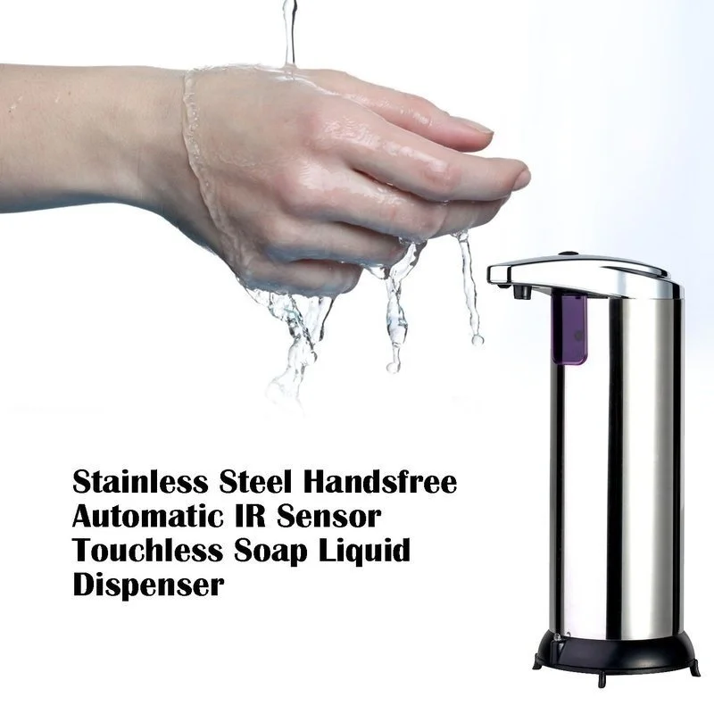 Прямая поставка автоматический диспенсер для жидкого мыла из нержавеющей стали