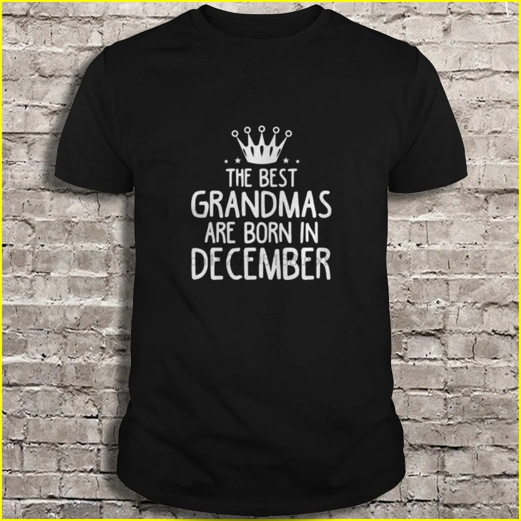 Мужская футболка The Best Grandmas are born in December женская футболка| |