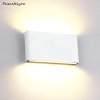 waterproof outdoor wall lamp 6w 12w led source up and down lighting modern minimalist indoor engineering porch garden wall light