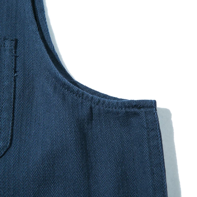 Ретро хлопок жилет мужской повседневный с несколькими карманами мужская одежда