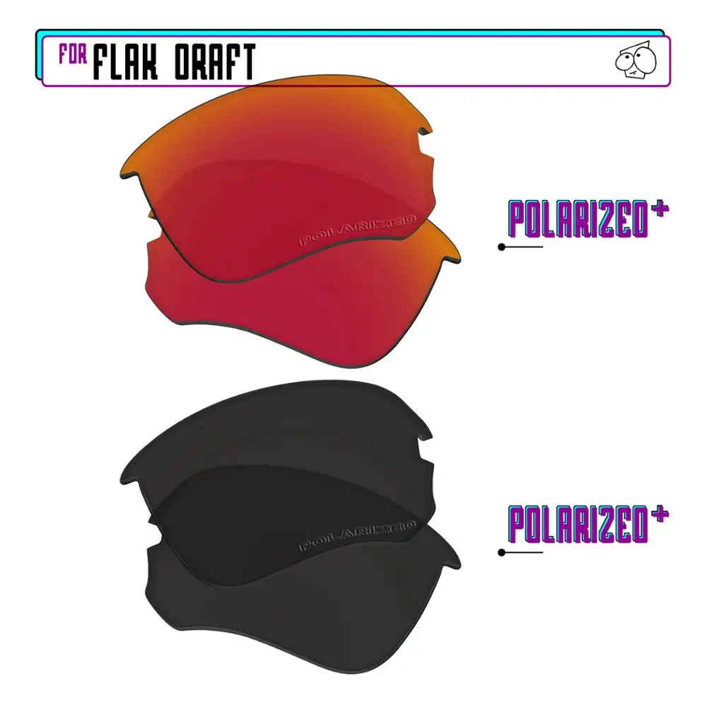 

Сменные поляризованные линзы для солнцезащитных очков Oakley Flak, BlackPPlus, RedPPlus