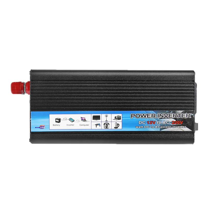 300 Вт/500 Вт/1000 Вт/1200 Вт/1500 Вт/220 Вт модифицированный синусоидальный инвертор 12 В