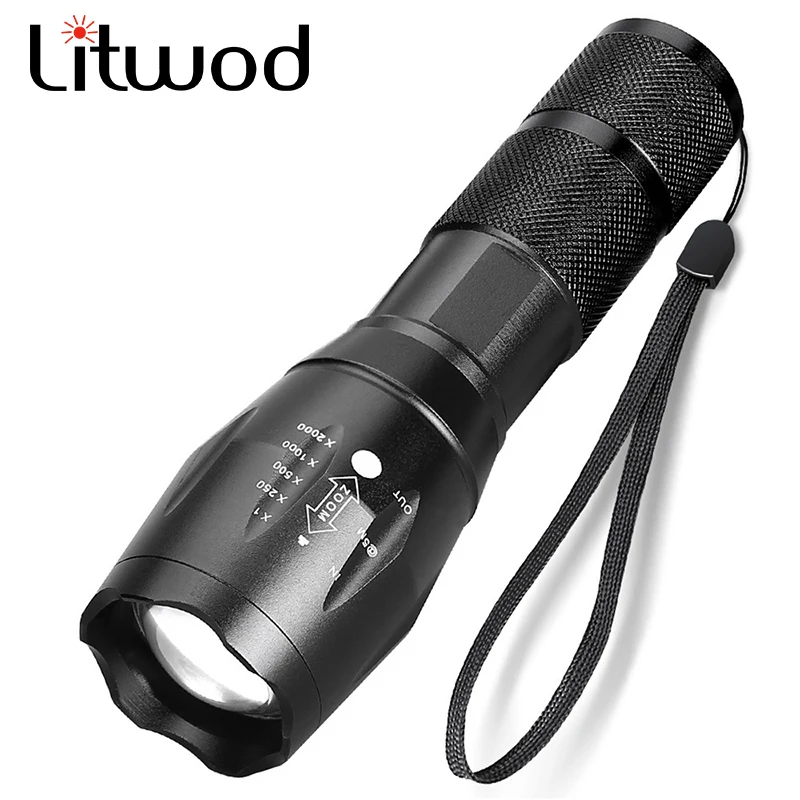 XM-L L2 5000лм алюминиевый водонепроницаемый Zoomable CREE светодиодный светильник фонарь Тактический светильник для 18650 аккумуляторной батареи или AAA