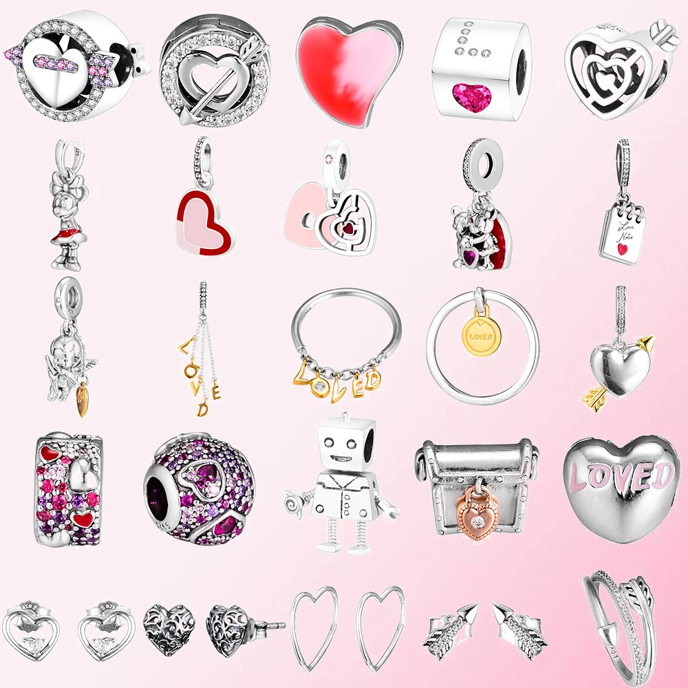 2019 ко Дню Святого Валентина амулет сердечко любви Форма Купидон стрелка кулон из