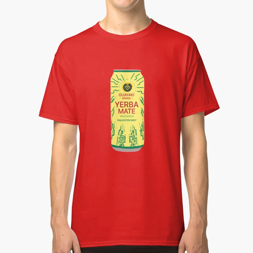 Yerba Mate футболка yerba mate tea caffeine guayaki желтый зеленый напиток можно кофе | Мужская