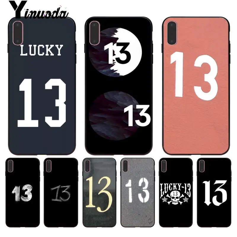 Чехол lucky number 13 для iphone 12 7 XSMAX мульти чехол телефона iPhone X 8 6 6S Plus 5 5S SE XR XS