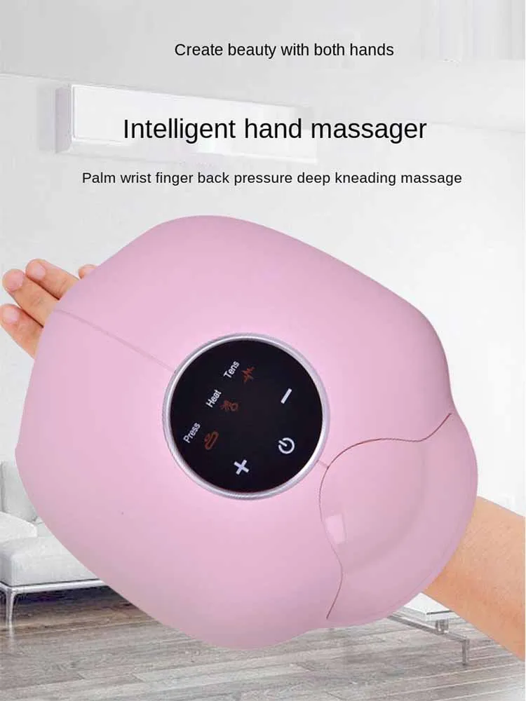 Hand Massager Electric Wireless Smart Hot Compress Kneading Finger Palm Beauty Hand Meridian Physiotherapy Instrument