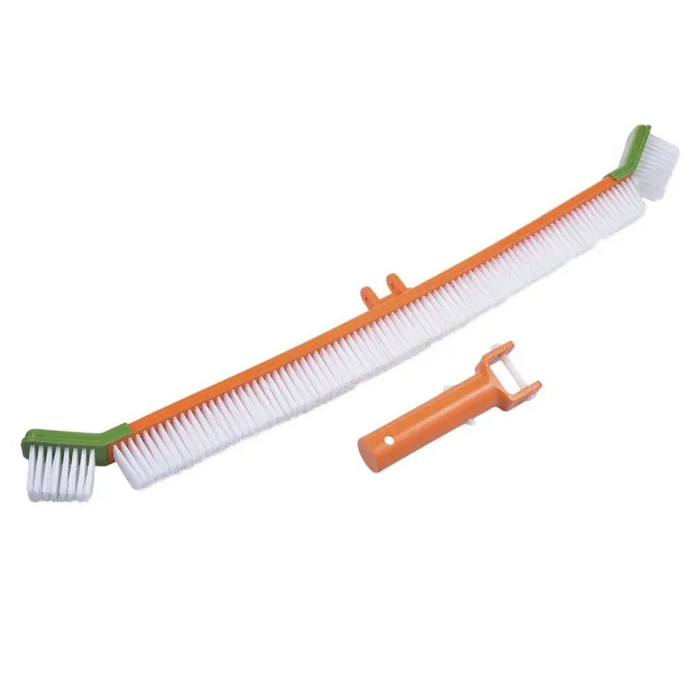 

Swimming Pool Dust Cleaning Moss Brush Plastic Two Removable Glue Pool Cleaning Supplies Made Of Sturdy Durable Plastic Bristles