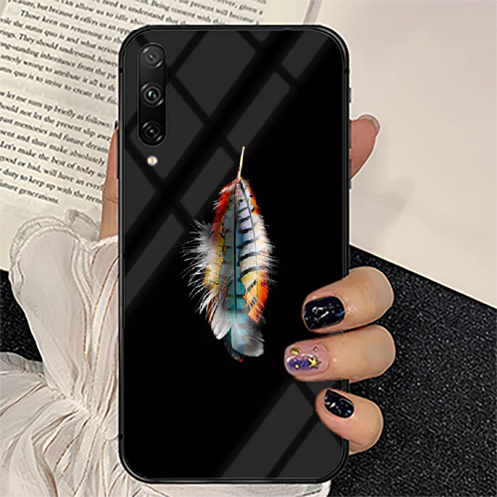 

Marcelo Burlone Phone Tempered Glass Case Cover For huawei honor 7 8 9 10 20 A X S lite i pro TrendBlackSilicone