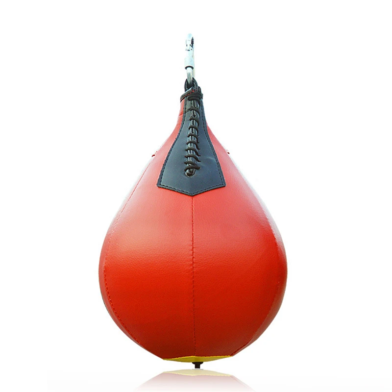 Боксерский мяч из ПУ кожи грушевидный боксерский мешок скоростные мячи для