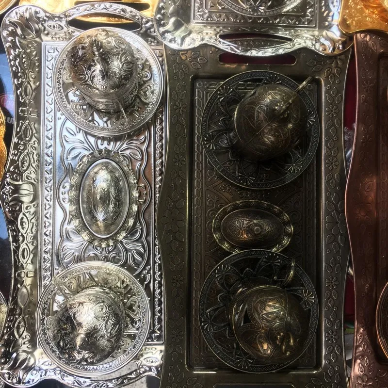 Люкс османский металлический поднос | Дом и сад