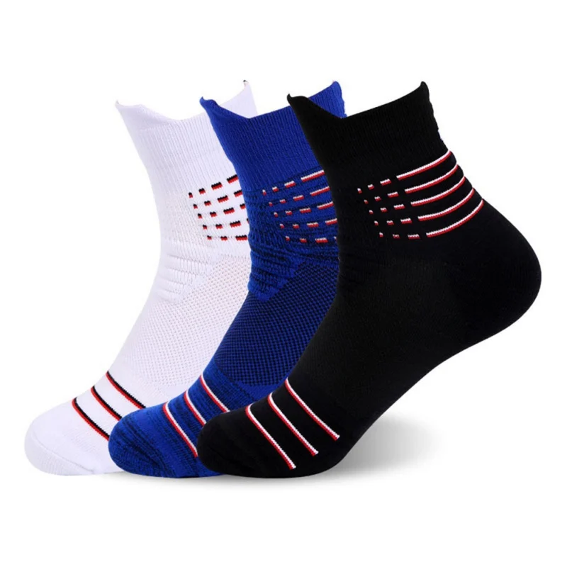 

Fine Cotton Socks Men Breathable Sweat-absorbent Sports Socks Thick Towel Bottom Outdoor Socks Hot
