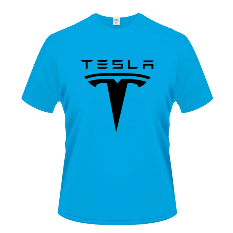 Футболка Tesla мужская с принтом тенниска коротким рукавом повседневная майка