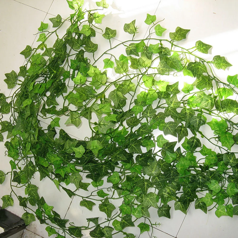12 шт./компл. 2 4 м искусственная гирлянда из листьев плюща Виноградная лоза листва