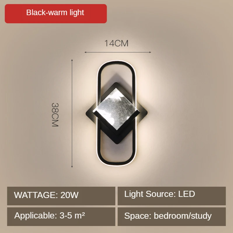 

Xiaofan LED Wall Lamp Bedroom Bedside Lamp Modern Simple Led Nordic Living Room Background Wall Lamp wall lights for home