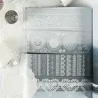 Матовая лента для домашних животных, Кружевная декоративная наклейка, s-образная ручка, белая кружевная Васи-лента, клейкая самодельная наклейка для скрапбукинга, этикетка, канцелярские принадлежности