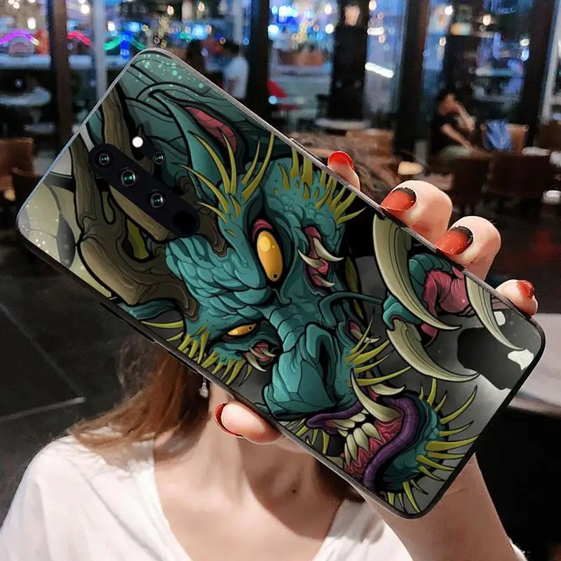 Фон с китайским драконом и художественный чехол для телефона чехол-накладка Redmi