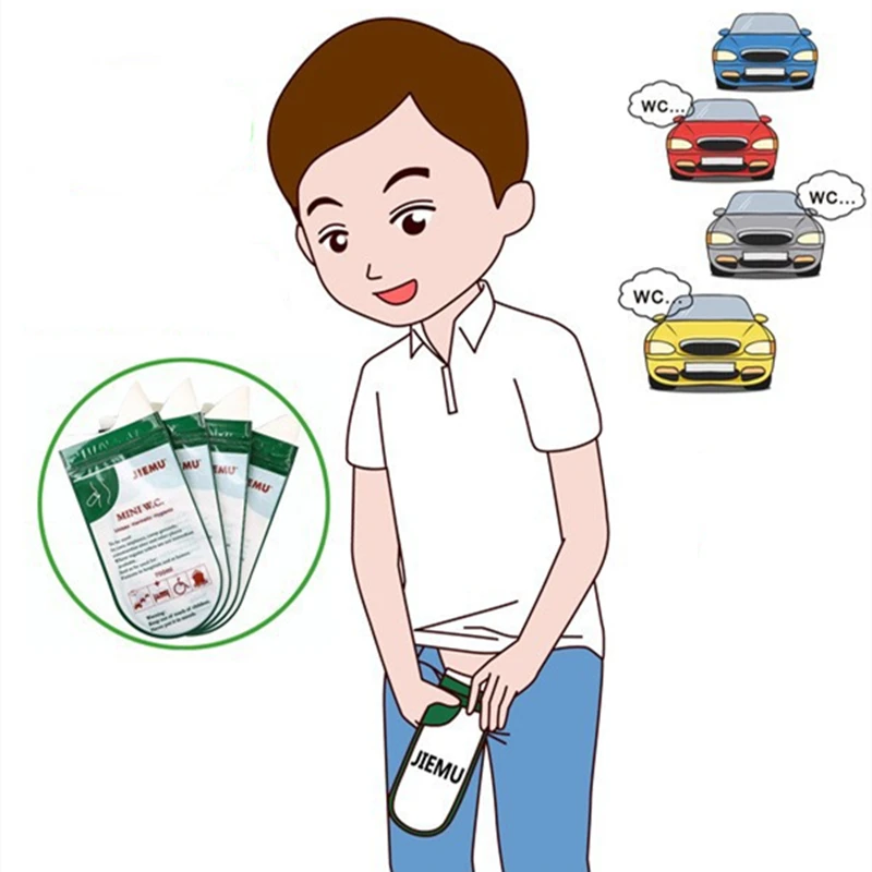 4 шт. одноразовые пакеты для Писсуар экстренных ситуаций детей/мальчиков и