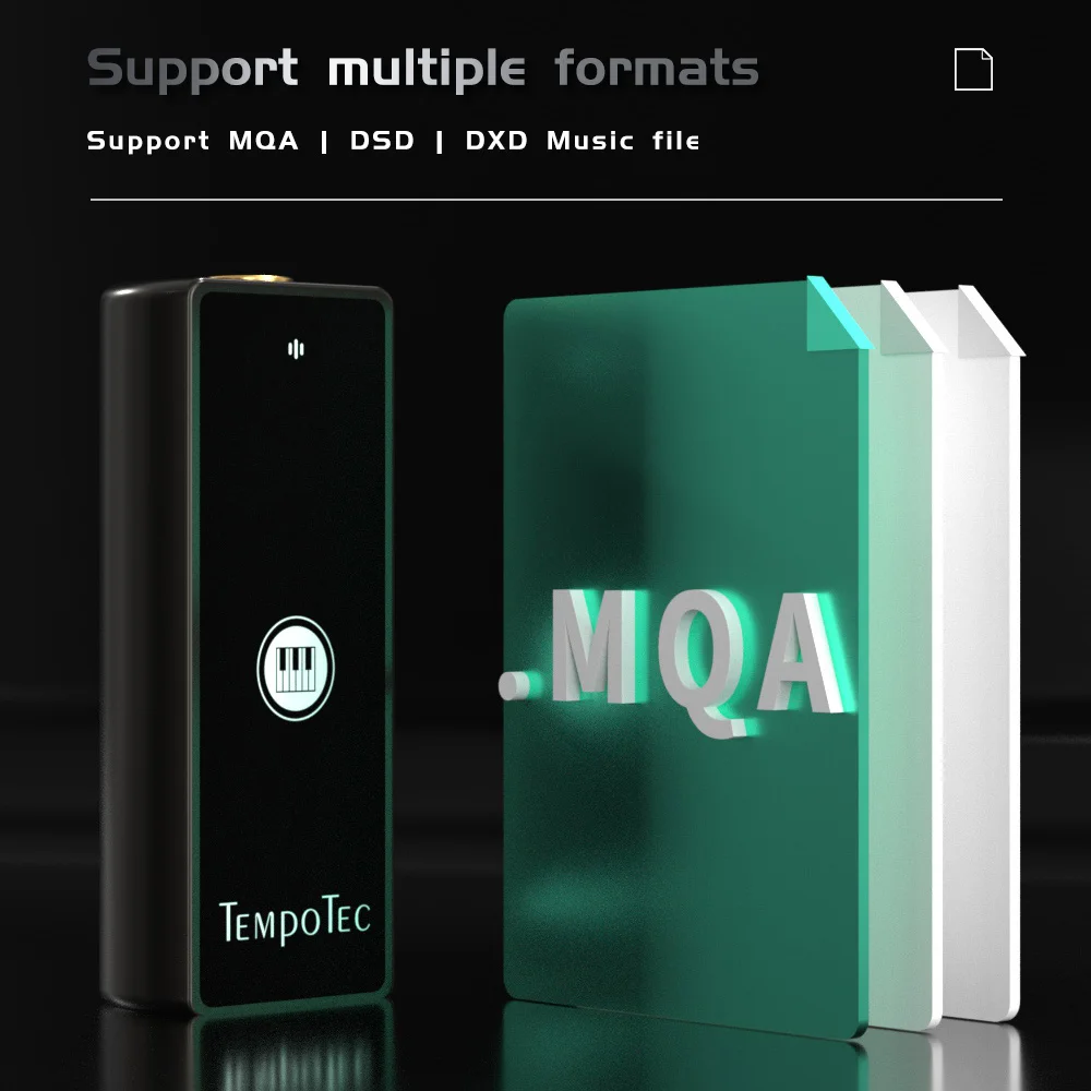 TempoTec Sonata HD V MQA TIDAL Headphone Amplifier 2* ES9219 USB Dongle Type C To 3.5MM DAC& DSD256 For Android&iOS&MacOS&WIN