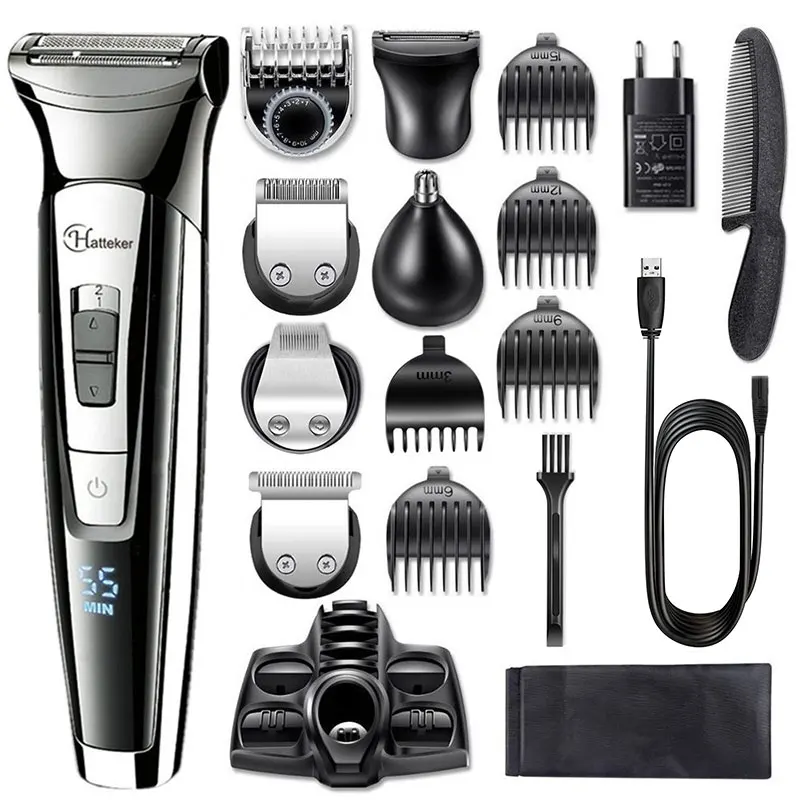 

Facial body electric shaver grooming kit hair shaver for men wet dry beard shaving machine all in one electric razor 100v-240v