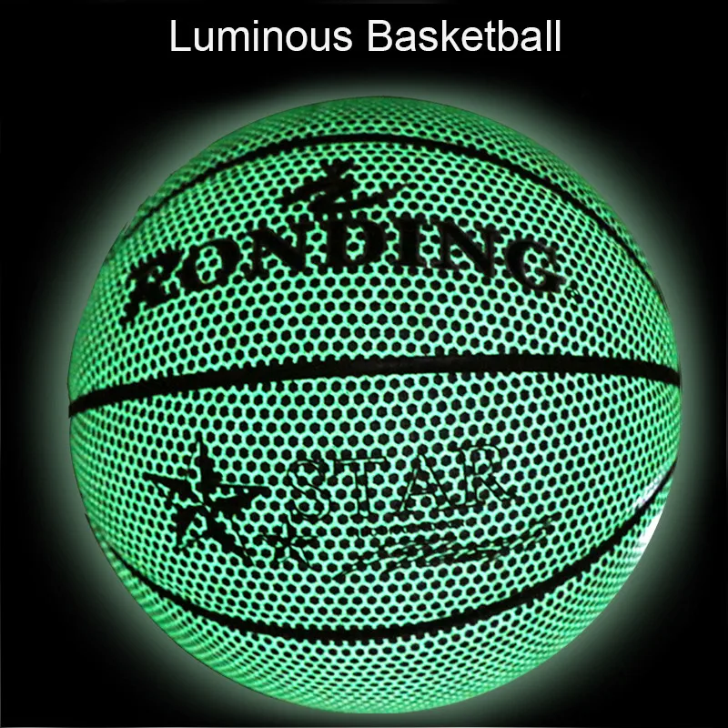 Высокое качество голографический баскетбольный светящийся световой Размер 5/7